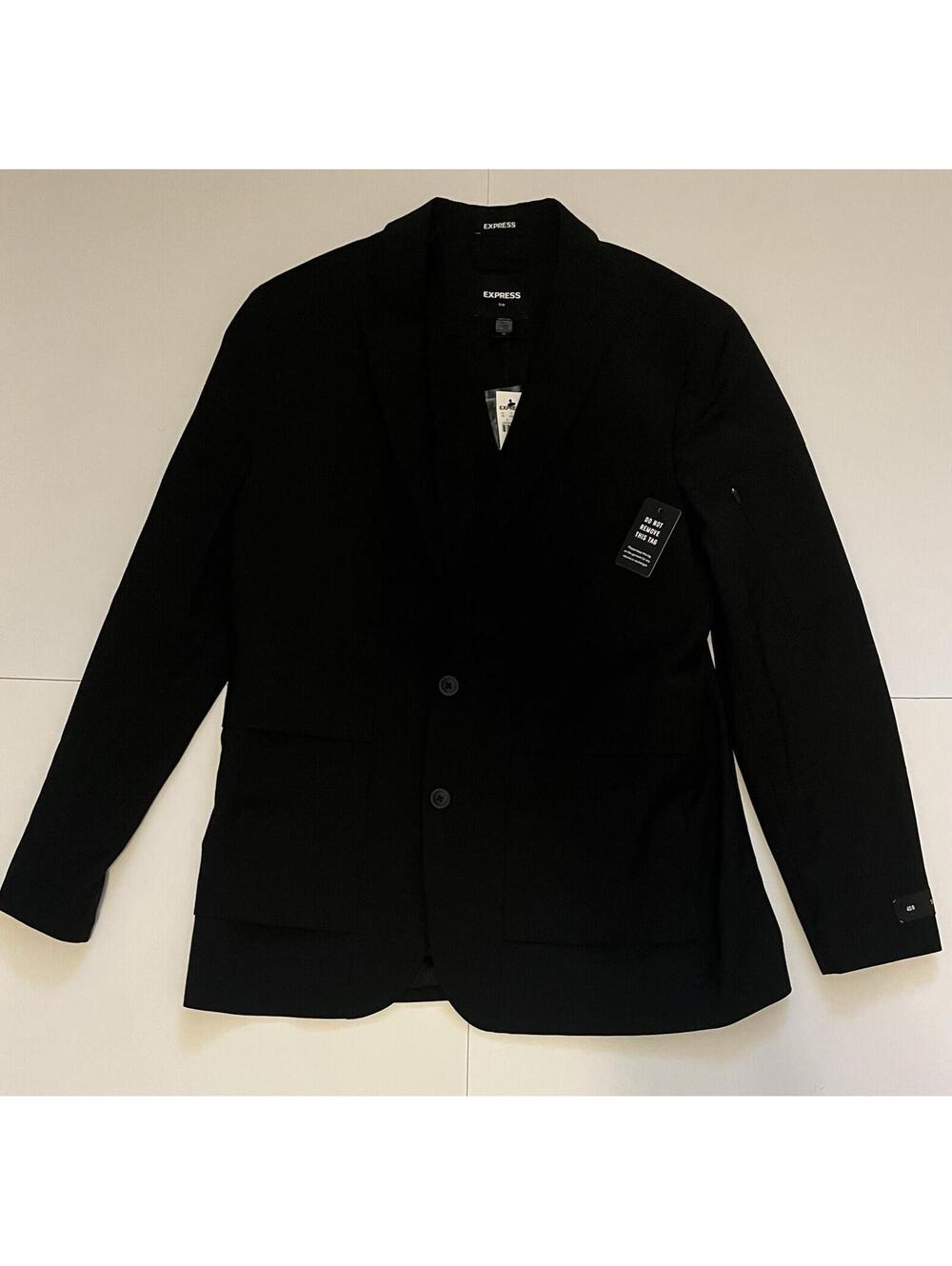 Express Men's Slim Fit Blazer Black Size 40R – *Retail $298*